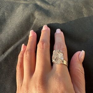 950 Silver Herkimer  Ring - Women Jewelry